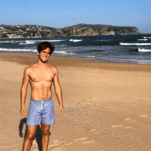 Diego Boneta Instagram on the beach