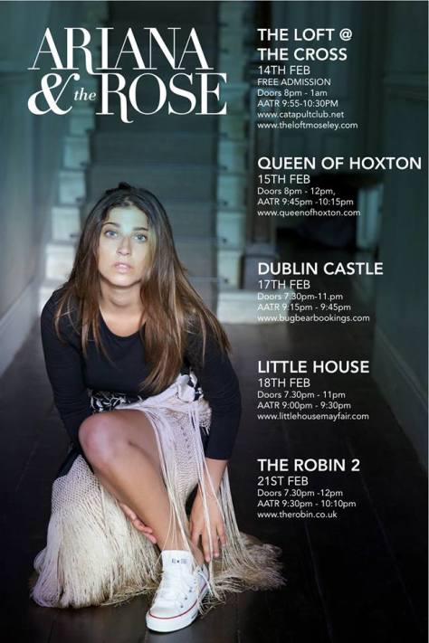 Ariana & The Rose UK dates