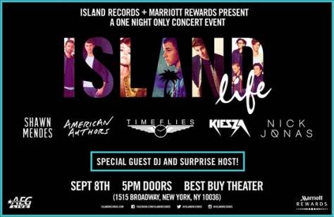 Island Records showcase header