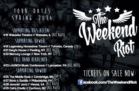 weekendriot spring2016tour