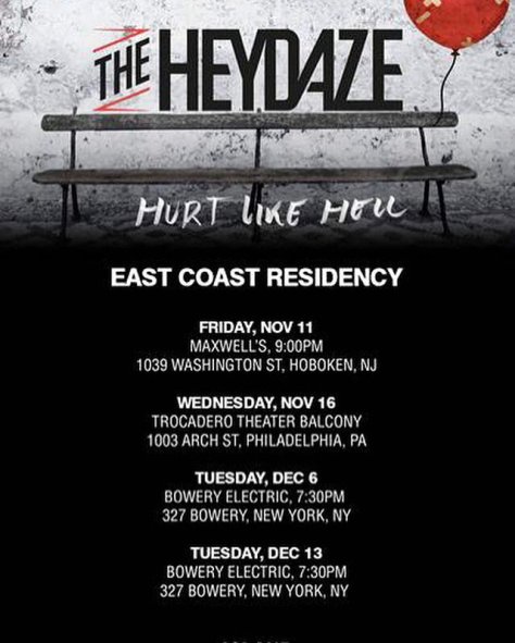 THE HEYDAZE east coast flyer 2016